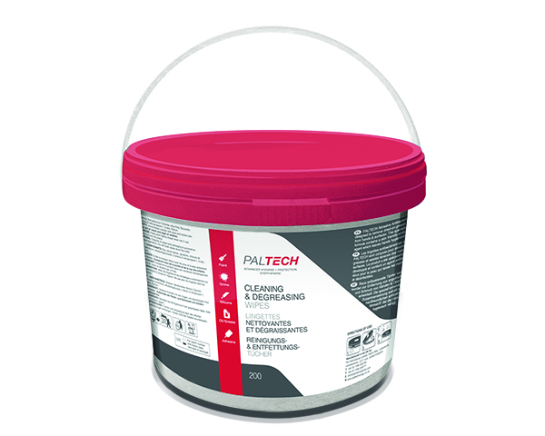 PalTech rengörande och avfettande våtservett - 4 x 200 ark/fp